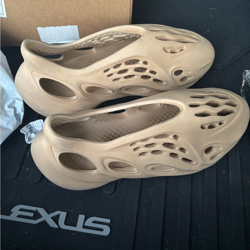 Yeezy Neutral Tan Sculpted Foam Slip-On Shoes